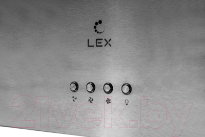 Вытяжка коробчатая Lex Tubo Quattro Isola 350 / CHAT000046 (нержавеющая сталь)