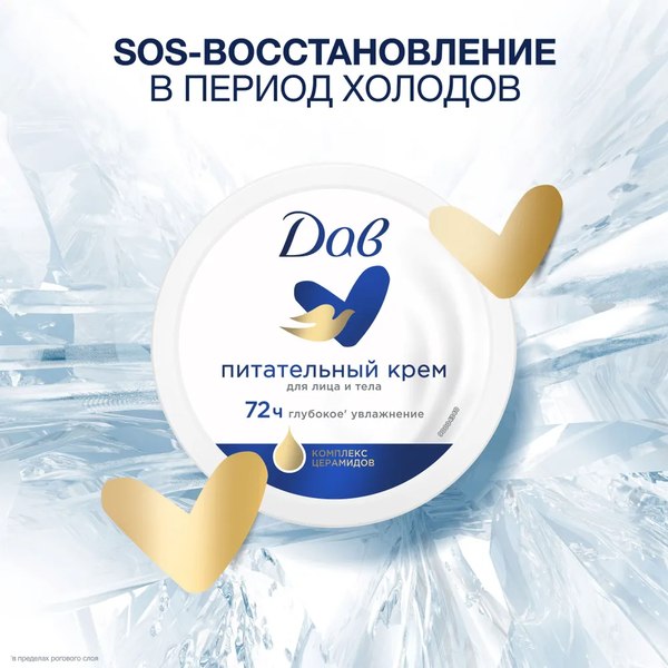 Крем для лица Dove Питательный (150мл)