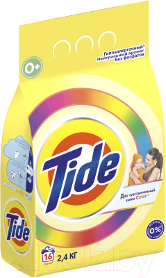 Стиральный порошок Tide Color Для чувствительной кожи  (Автомат, 2.4кг)