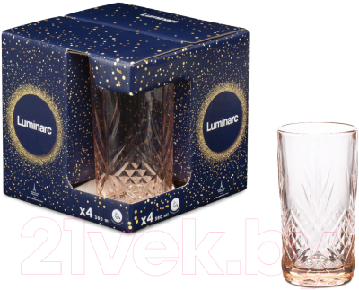 Набор стаканов Luminarc Зальцбург O0062 (4шт, розовый)