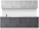 Кухонный гарнитур Артём-Мебель Лана СН-113 без стекла 2.6 (бетон спаркс лайт/бетон спаркс) - 