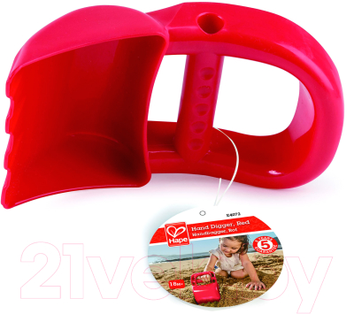 Лопатка игрушечная Hape Ручной экскаватор / E4072_HP (красный)