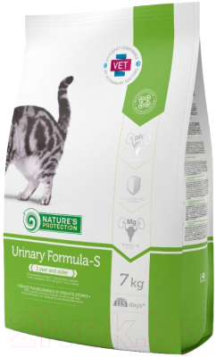 Сухой корм для кошек Nature's Protection Urinary Formula-S Poultry / NPS45771 (7кг)