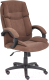Кресло офисное Tetchair Oreon флок (коричневый) - 