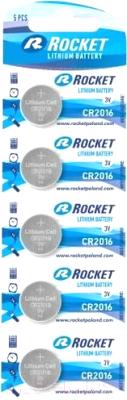 Комплект батареек Rocket СR2016 5BL (5шт)