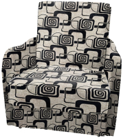 Кресло-кровать Асмана Виктория-1 (рогожка кубики коричневые) - 
