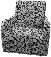 Кресло-кровать Асмана Виктория-1 (рогожка завиток черный) - 