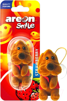 Ароматизатор автомобильный Areon Smile Blister Toy Strawberry / ASB04