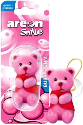 Ароматизатор автомобильный Areon Smile Blister Toy Bubble Gum / ASB06