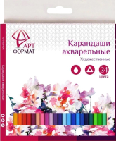 Набор акварельных карандашей АртФормат AF03-041-24 - 