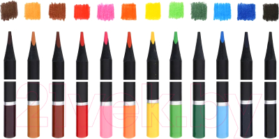 Набор цветных карандашей АртФормат AF03-051-12