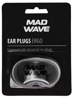 Беруши для плавания Mad Wave Ergo (черный)