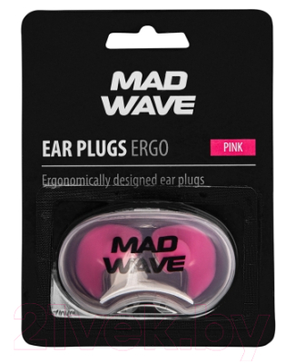 Беруши для плавания Mad Wave Ergo (розовый)