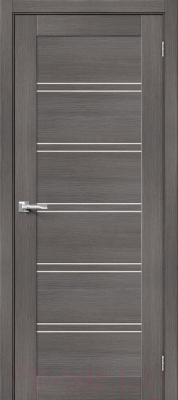 Дверь межкомнатная el'Porta Эко Порта-28 80x200 (Grey Veralinga/Magic Fog)