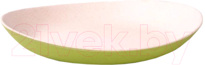 Тарелка столовая глубокая Fissman 7152 (бамбук/зеленый)