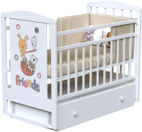 

Детская кроватка VDK, Dream Friends маятник ящик