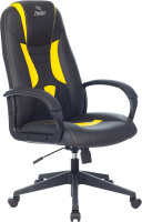 Кресло геймерское Бюрократ Zombie Viking-8 (экокожа черный/желтый) - 