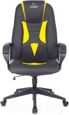 Кресло геймерское Бюрократ Zombie Viking-8 (экокожа черный/желтый)