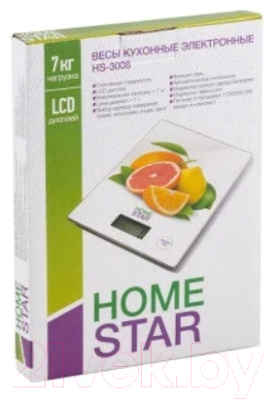 Кухонные весы HomeStar HS-3008 (цитрусы)