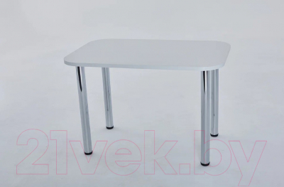Обеденный стол Senira Р-001 (белый матовый/хром)