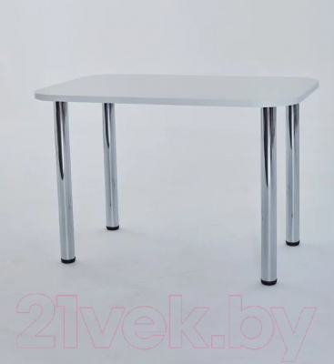 Обеденный стол Senira Р-001 (белый матовый/хром)