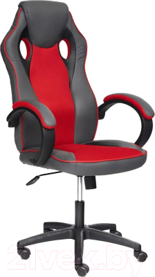 Кресло геймерское Tetchair Racer Gt кожзам/ткань (металлик/красный)