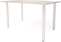 Обеденный стол Millwood Прага Л18 100x70 (белый/металл белый) - 