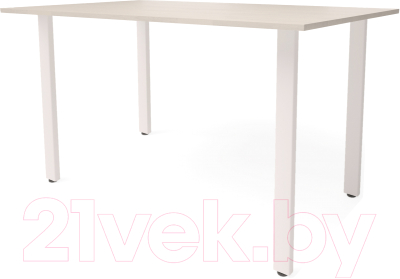 Обеденный стол Millwood Прага Л18 100x70 (белый/металл белый)