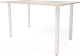 Обеденный стол Millwood Прага Л18 100x70 (белый/металл белый) - 