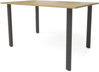 Обеденный стол Millwood Прага Л18 100x70 (дуб золотой крафт/металл черный) - 