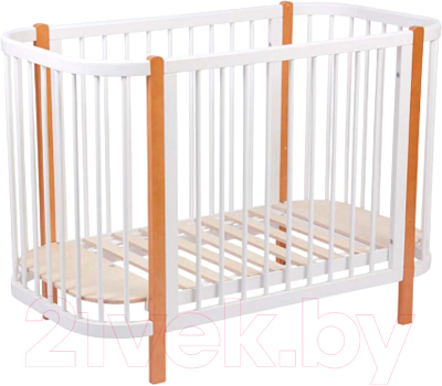 Детская кровать-трансформер Polini Kids Simple 350 / 0003126-11 (белый/бук)