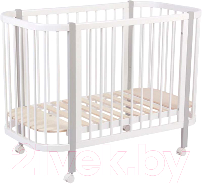 Детская кровать-трансформер Polini Kids Simple 350 / 0003126-16 (белый/серый)