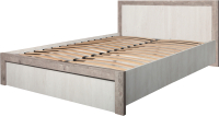 Двуспальная кровать Лида-Stan СВ01-046 с ПМ (сосна натуральная/сосна касцина) - 