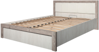 Двуспальная кровать Лида-Stan СВ01-046.1 ДСП и м/э (сосна натуральная/сосна касцина) - 