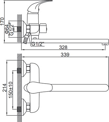 Смеситель Ledeme L2231