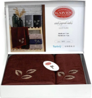 

Набор полотенец Karven, Simli махра 50x90/70x140 HS1679v6