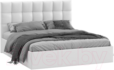 Двуспальная кровать ТриЯ Эмбер универсальный тип 1 с ПМ 160x200