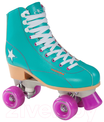 Роликовые коньки Hudora Rollschuh Roller Disco / 13184 (р.38, зеленый/лиловый)