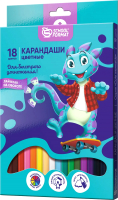 

Набор цветных карандашей Schoolformat, Smart Dino / КЦ18-СМД1