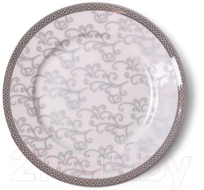 Тарелка столовая обеденная Fissman Platina 3883 (белый)
