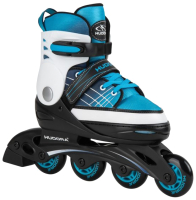 Роликовые коньки Hudora Skates Basic / 37340 (р-р 30-33, синий) - 