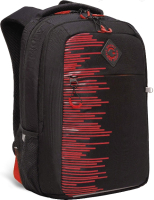 Школьный рюкзак Grizzly RB-256-6 (черный/красный) - 
