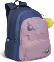 Школьный рюкзак Grizzly RG-262-1 (синий/розовый) - 