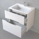 Миниатюра изображения товара Тумба под умывальник Jorno Moduo Slim 65 / Mоl.01.62/P/W