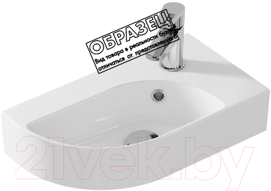 Умывальник со смесителем Cersanit Cameo 45 / S-UM-CAM45/1-w + 63030 — фото 2