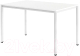 Обеденный стол Millwood Сеул Л 120x70 (белый/металл белый) - 