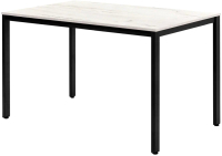 Обеденный стол Millwood Сеул Л 120x70 (дуб белый крафт/металл черный) - 