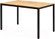 Обеденный стол Millwood Сеул Л 120x70 (дуб золотой крафт/металл черный) - 