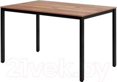 Обеденный стол Millwood Сеул Л 120x70 (дуб табачный крафт/металл черный)