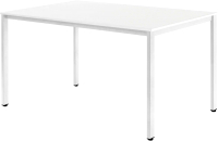 Обеденный стол Millwood Сеул Л 130x80 (белый/металл белый) - 